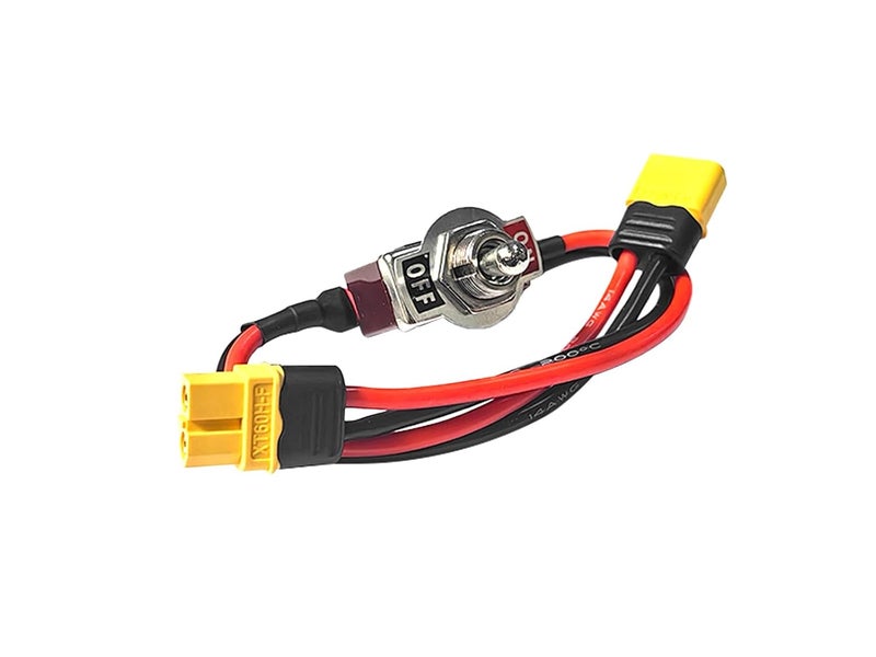 BABUVYA XT60H Switch Large Current on-Off Electric Power Switch with XT60H Male to XT60H Female Plug, RC Switch for RC Model, UAV, RC Boat Battery Connector - Image 2